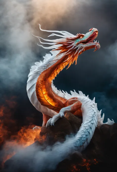 White smoke dragon