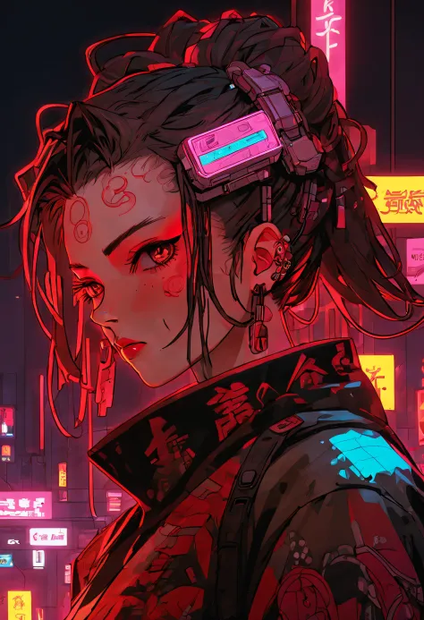 cyberpunk neon light