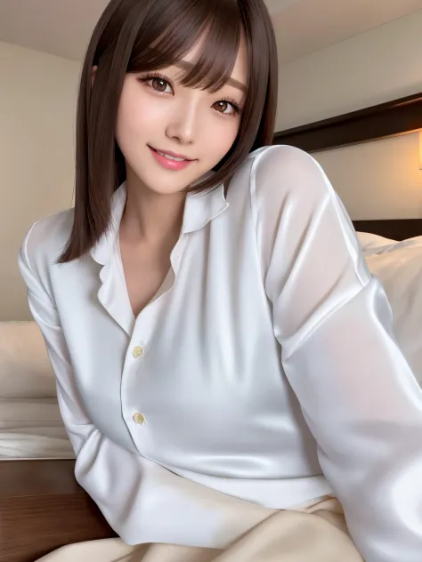 a beauty girl、cute face、Very small breasts、slender body and