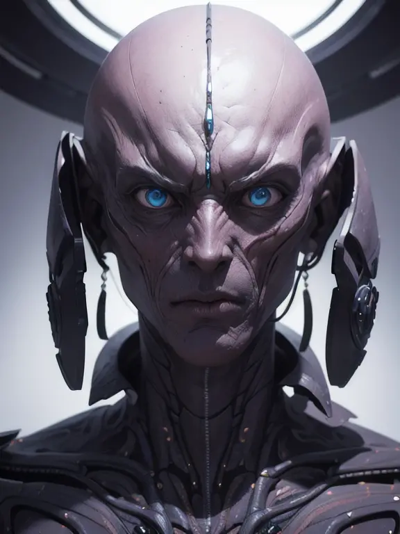 (Best Quality, tmasterpiece:1,1), Fantastic view of humanoid alien humanoid, Hyper-realistic, insanely detailed,