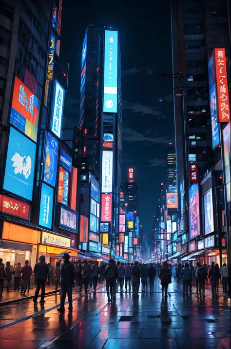Make a hyperrealistic and ultra detailed image of Tokyo as if it were ...