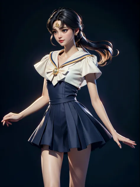 （Elegant Sailor Moon）。a skirt。tmasterpiece, Best quality at best:1.2),(8K,A high resolution,RAW photogr,actual,realistically:1.3...