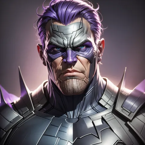 3d realistic of Thanos combination of Batman --auto --s2