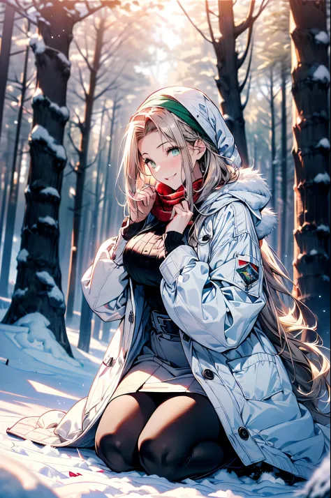 ((group photo:1.37, 2 girls:1.3, playing around in snowy field in forest:1.3, holding cute snow rabbit:1.5)), Nordic, ((matured ...