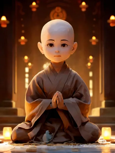 a person sitting in a meditation position holding a candle, avataravatar, beautiful avatar pictures, aang, monk meditates, the l...