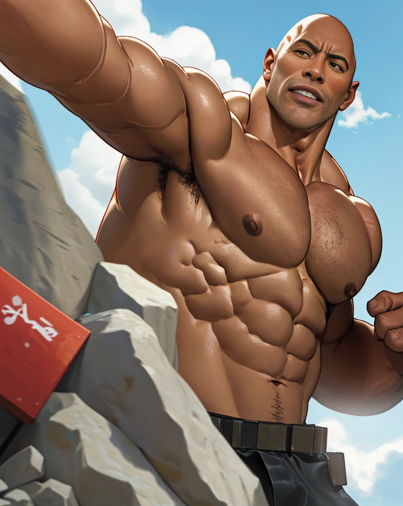 Dwayne La Roca Johnson - SeaArt AI