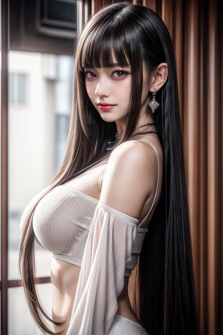 Simple White Background,

blue dress,navel, necklace, detached sleeves, cleavage,

earrings, jewelry,Gem, long pointy ears, , elf,

blue hair,blue eyes ,hair between eyes,Bangs,long hair,hair ornament, hair bobbles,

1 girl, 20yo,Young female,Beautiful long legs,Beautiful body,
Beautiful Nose,Beautiful character design, perfect eyes, perfect face,expressive eyes,perfect balance,

looking at viewer,(Focus on her face),closed mouth, (innocent_big_eyes:1.0),(Light_Smile:0.3),

official art,extremely detailed CG unity 8k wallpaper, perfect lighting,Colorful, Bright_Front_face_Lighting,White skin,
(masterpiece:1.0),(best_quality:1.0), ultra high res,4K,ultra-detailed,
photography, 8K, HDR, highres, absurdres:1.2, Kodak portra 400, film grain, blurry background, bokeh:1.2, lens flare, (vibrant_color:1.2),professional photograph,

(Beautiful,large_Breasts:1.4), (beautiful_face:1.5),(narrow_waist),
((((((17 age)))))),17 age,,(((Blunt bangs, princess bangs))), (((Very heavy,very voluminous bangs:1.1))),(((Very long, Very heavy,Very voluminous side locks:1.1))),, hime-cut, Hairstyle with straight bangs, Round face with dull bangs, dull with long hair、Bangs are cut straight,