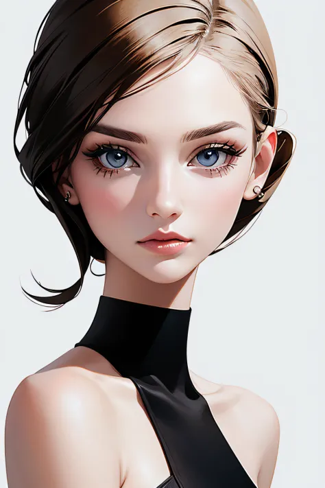 women illustration, in graphic design, minimalism, modern, fashion, designer of luxury industry