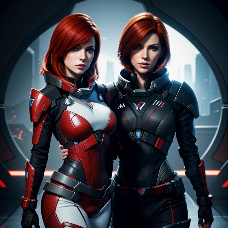 Red head femshep, mass effect