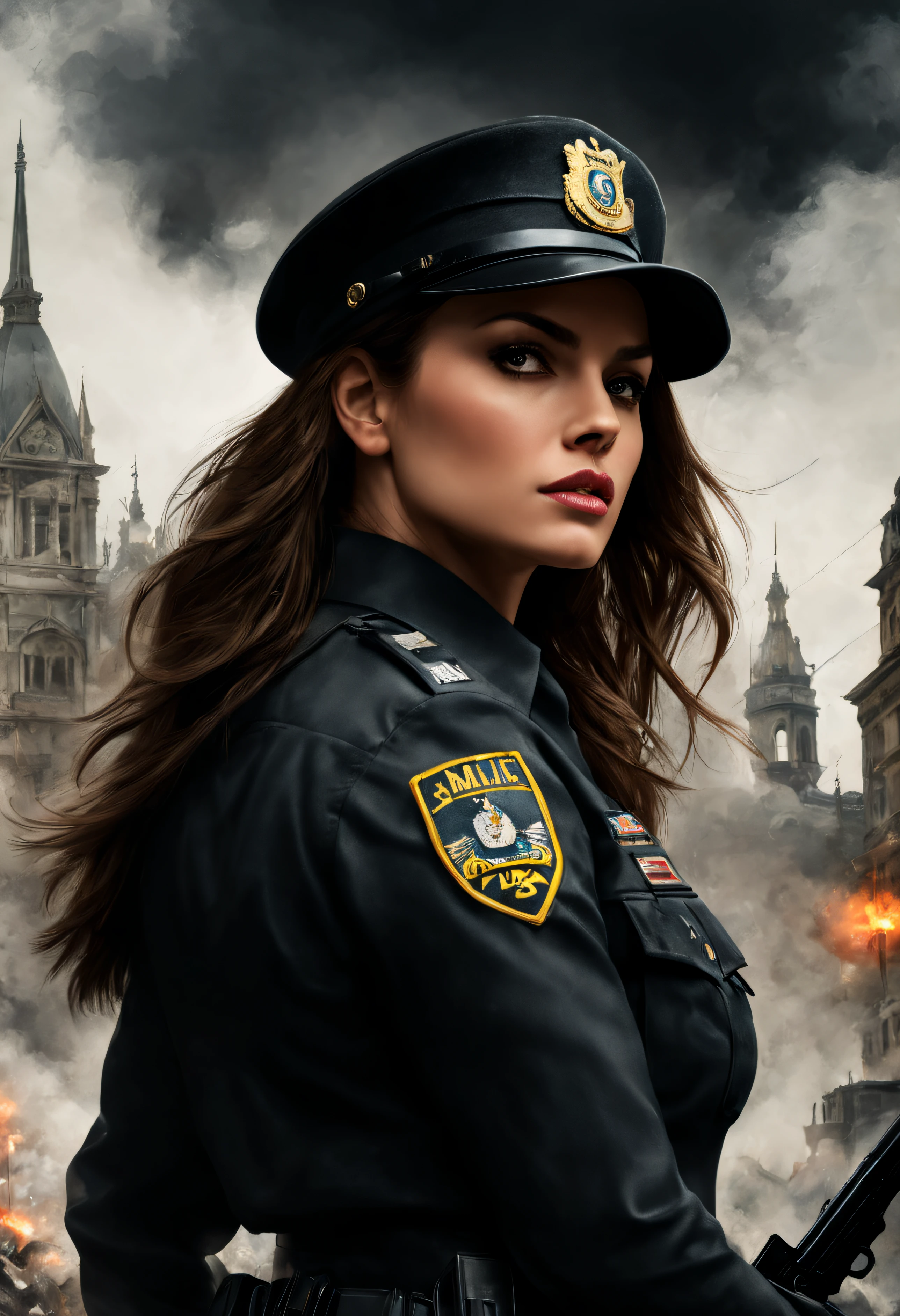 mj, RTX, 4k, HDR, Anna Razumovskaya, Casey Baugh, Antonio Mora, Aminola Rezai, Giovanni Boldini, art, realistic art.attractia Team Leader Veronica Hayes 32, a seasoned and intelligent operative, leads the SAS agency overseeing Mia, Alex, and Riley. With a background in army intelligence and a history of successful MP operations, Team Leader Hayes is committed to dismantling criminal enterprises. Her leadership guides the agents through the complexities of the mission, balancing strategy and empathy for her team's well-being. All while she charms the local police as long as they cooperate, penthouse playmate atmosphere, charcoal illustrations.