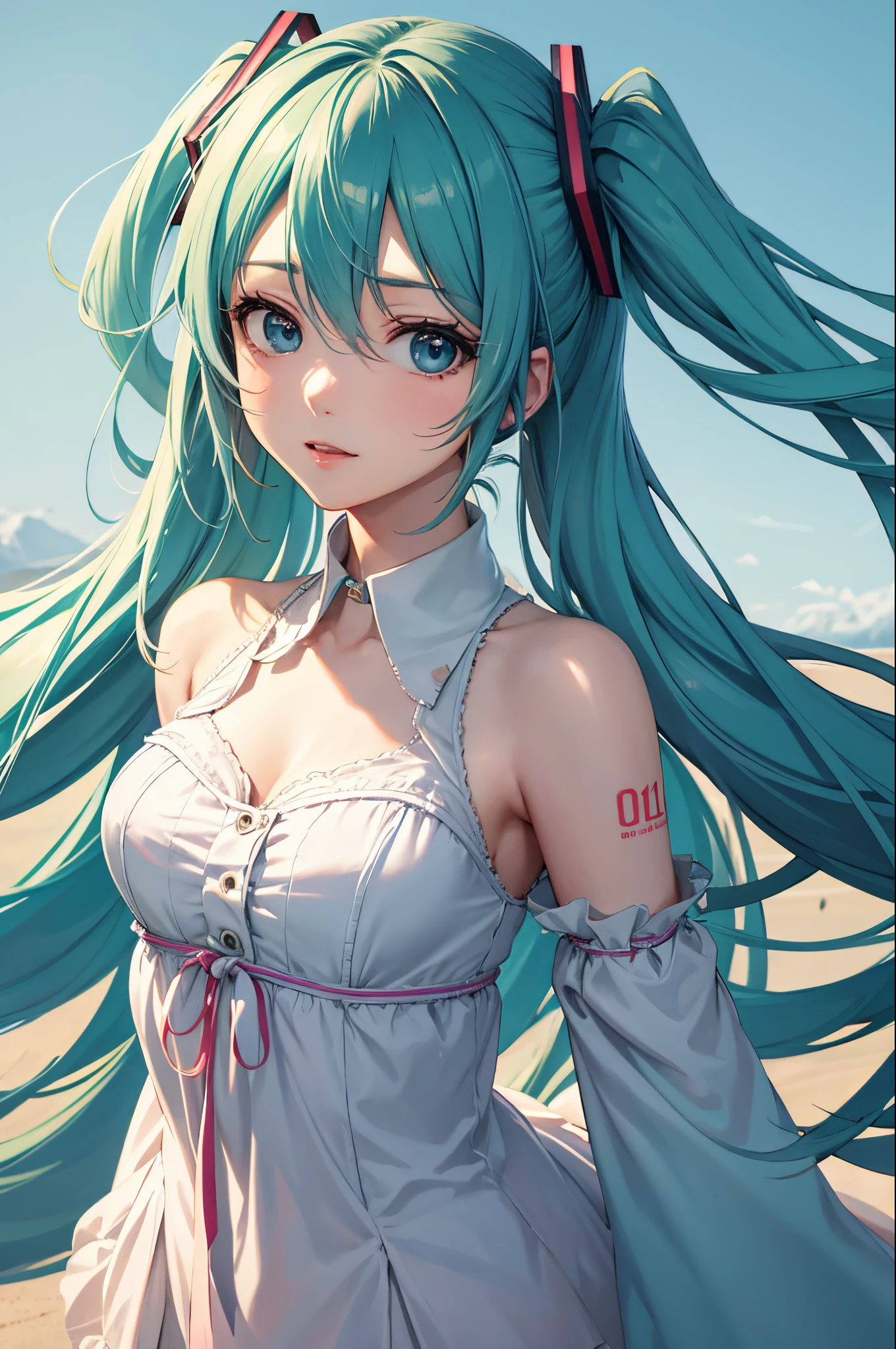 Hatsune Miku, mejor calidad, ojos expresivos, cara perfecta, 1 chica