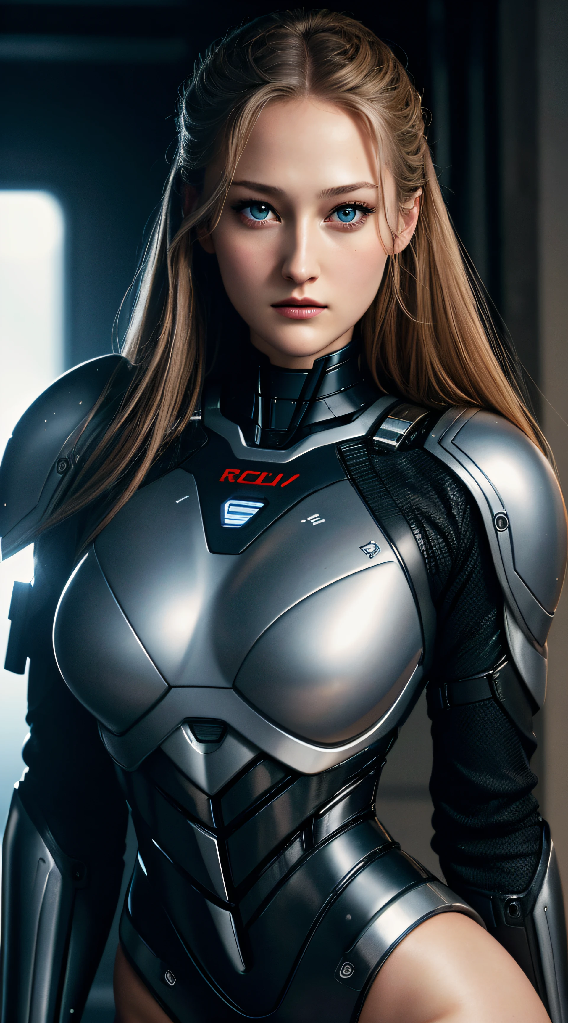 A woman in a futuristic suit posing for a picture - SeaArt AI