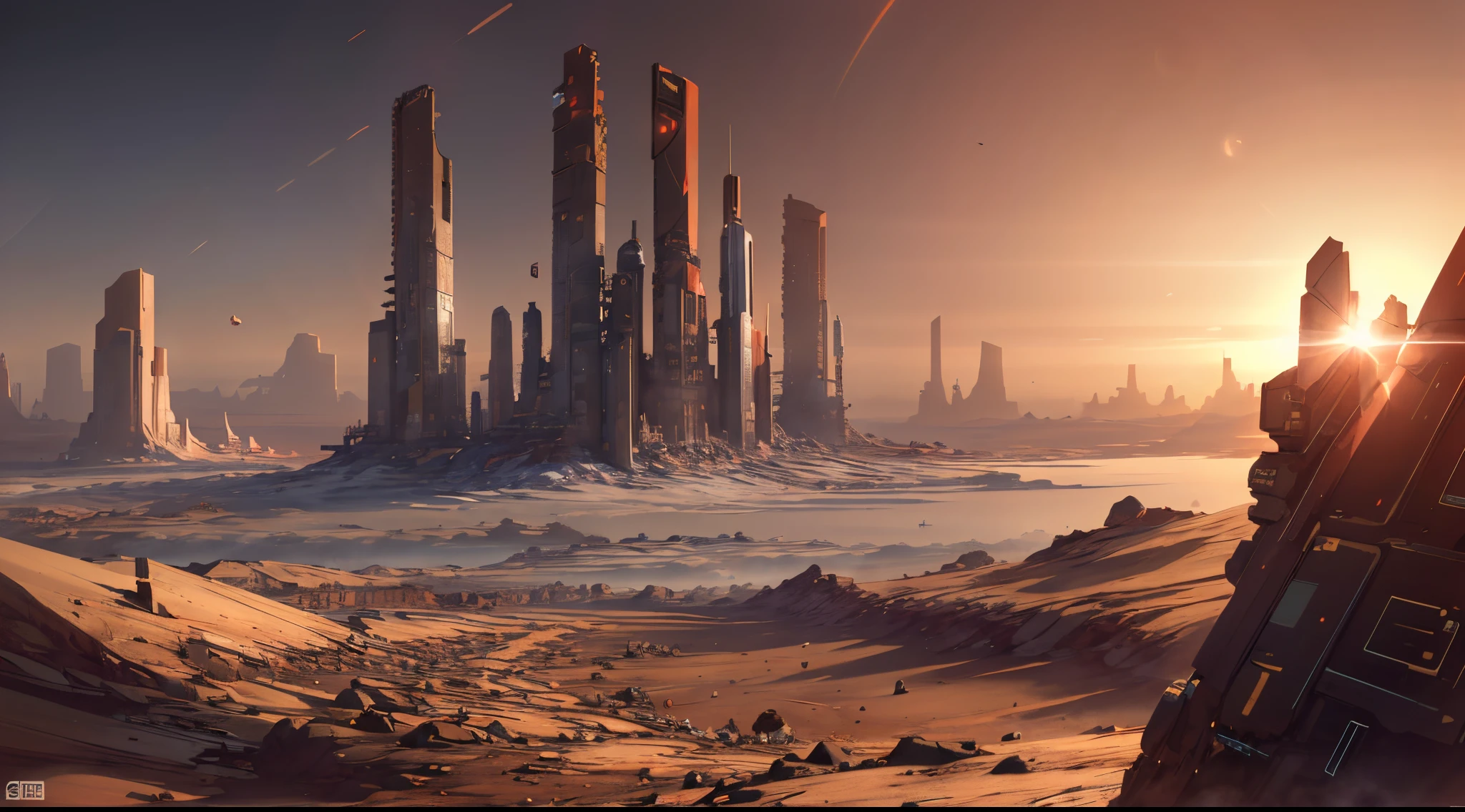 Perfektes Meisterwerk, Extrem detailliert CG UNITY 32K UHD QUALITY RESOLUTION WALLPAPER, Extrem detailliert, Hyperrealistisch, ROTER PLANET MARS