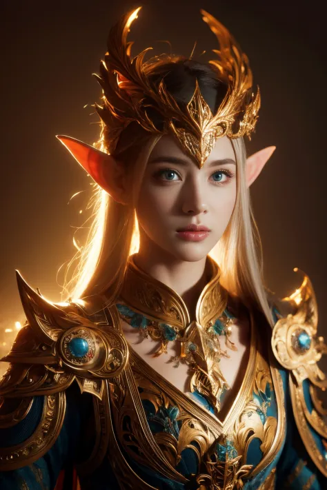 (Best quality, 4k, High-resolution, Masterpiece:1.2), Ultra-detailed, Realistic, Radiant lighting, Epoch Elves, Portraits, Fanta...