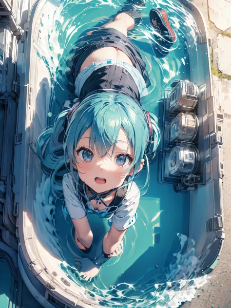 miku hatsune,boat racer,monkey turn