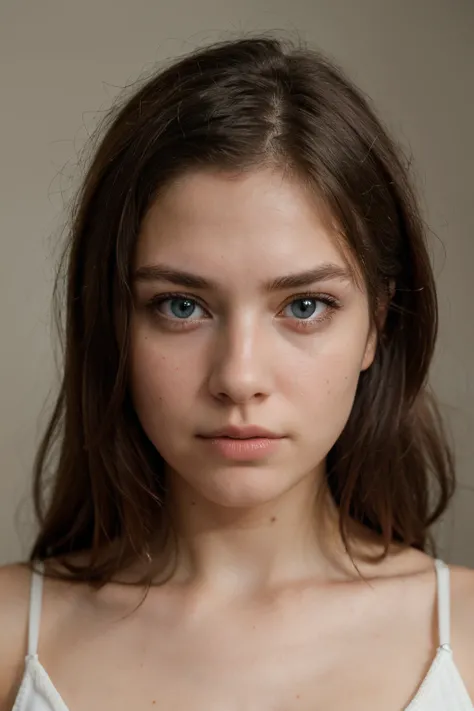 mediterranean girl 24 years old, long black hair, blue eyes, style ...