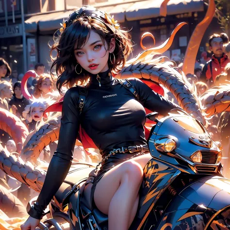 Dragon_Howling Heroe_Girl outfits Ghost_Rider suit Urban deep path equirectangular blaze SkullFire_Rider Beholder Drag Queen mot...