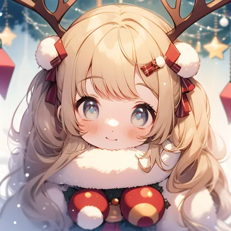 Christmas costumes, Reindeer antlers, Reindeer costume, ssmile，reindeer