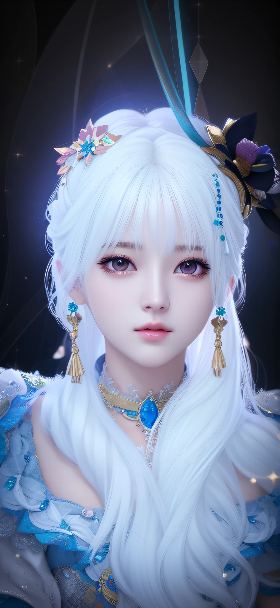 (极其细致的 CG unity 8k 壁纸), 世界上最美丽的艺术品, 1女孩, 上半身,韩国偶像, 吉秀,