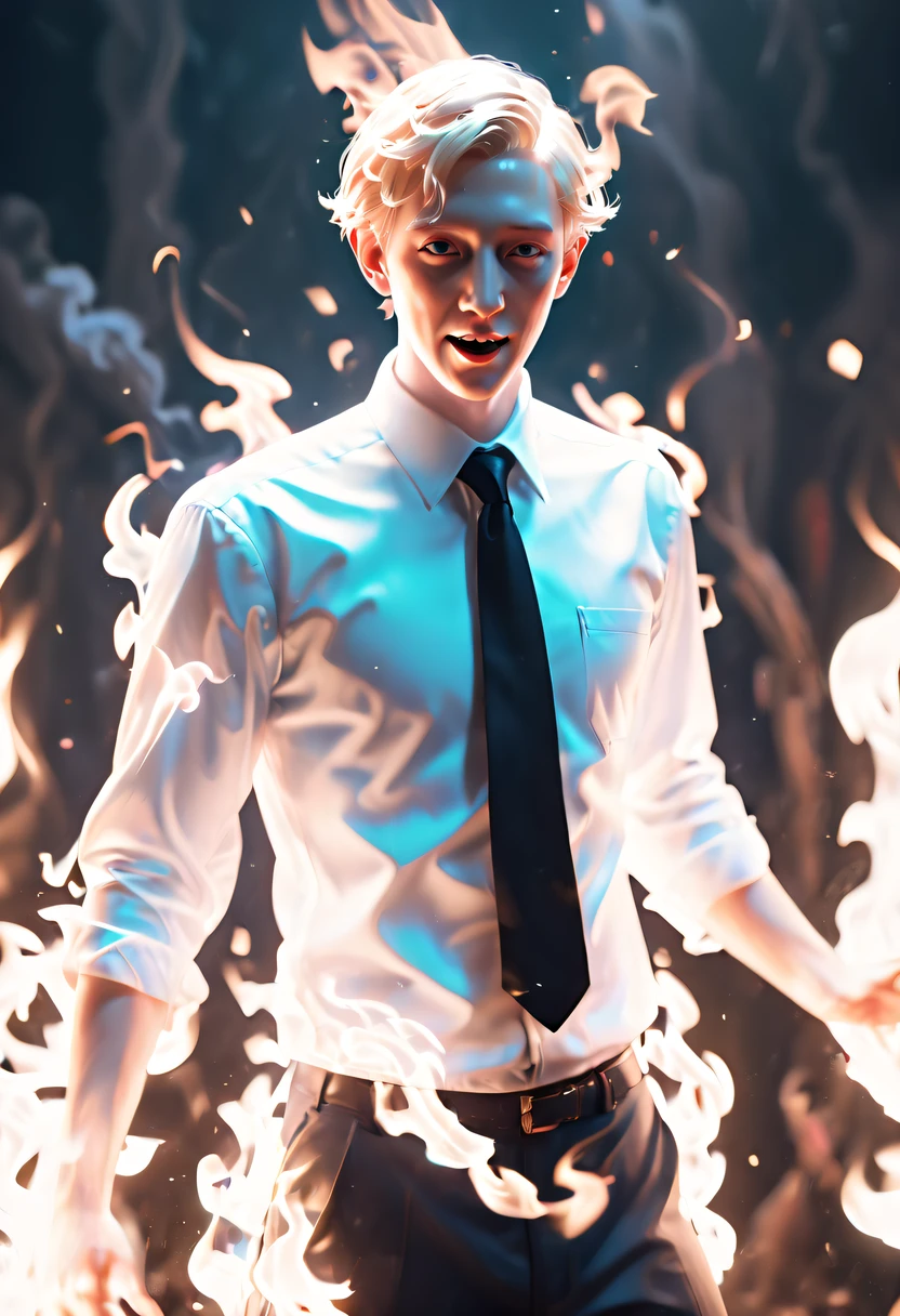 (flame/butterflys/I&#39;m naked，dynamic scene:1.3) - a gorgeous (Laughing boy:1.1) Blonde with short hair pushed by zombie，Has amazing anatomy, Zombie in tuxedo, The root  rotten, tentaculata, The wind rageantasy Horror Perfect Art, K Ultra HD:1.1), (art by apterus, Artwork by Dan Mumford, The Art of Lovecraft:1.2), Best quality, 500px, CG, 8K, author：Dan Monford