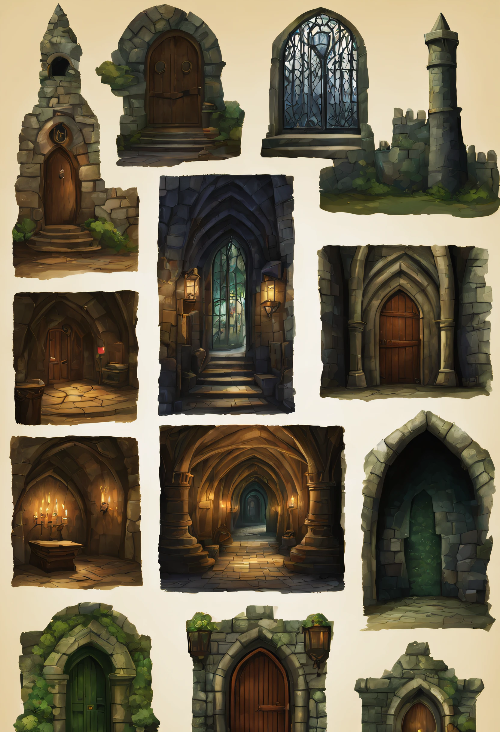 background images of the dungeon and chamber of secrets from the Harry ...