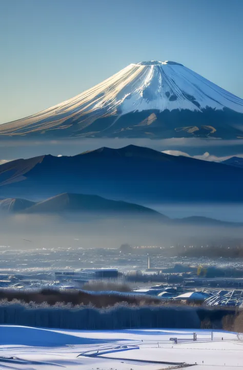 RAW photo of Mt. Fuji，Exquisite and beautiful realistic photos 