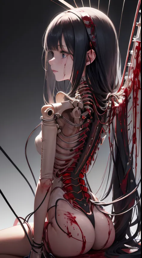 masterpiece, top quality, best quality, official art, beautiful and aesthetic:1.2), (1girl:1.4), (very long flowing black hair) extreme detail, full color, supreme detail ((very detailed)), (very CG illustration detailed), ((very detailed) delicate and bea...