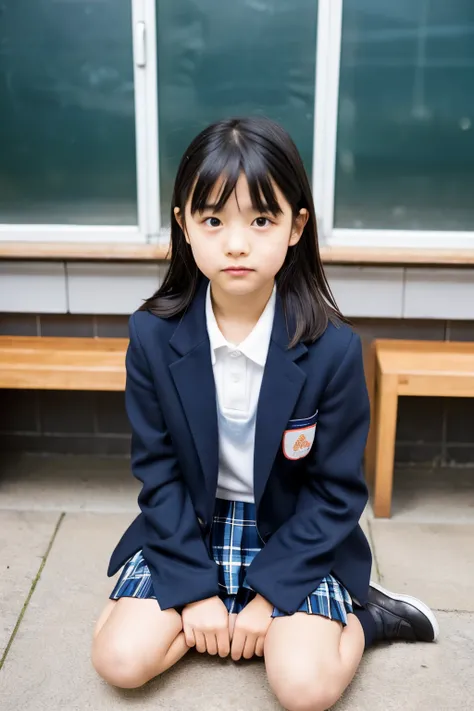 Cute girl in elementary school graduation uniform,japanes,extremely ...