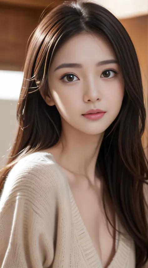 masutepiece、Best Quality、Illustration、 Ultra-detailed、finely detail、 hight resolution、8K Wallpaper、Perfect dynamic composition、27-year-old beautiful girl、Neat and mature woman、detailed beautiful faces、Detailed beautiful eyes、Textured skin、A faint smile、tin...