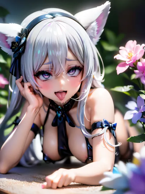 extremely delicate and beautiful, depth of field, amazing, visual impact, ultra-detailed, highly, amazingly fine detail, A super lascivious loli girl with ((small_breasts)) in fishnet stockings and ((micro bikini)), ultrarealistic seductive anime girl, sed...