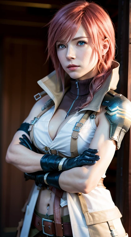 Claire Farron with her arms crossed