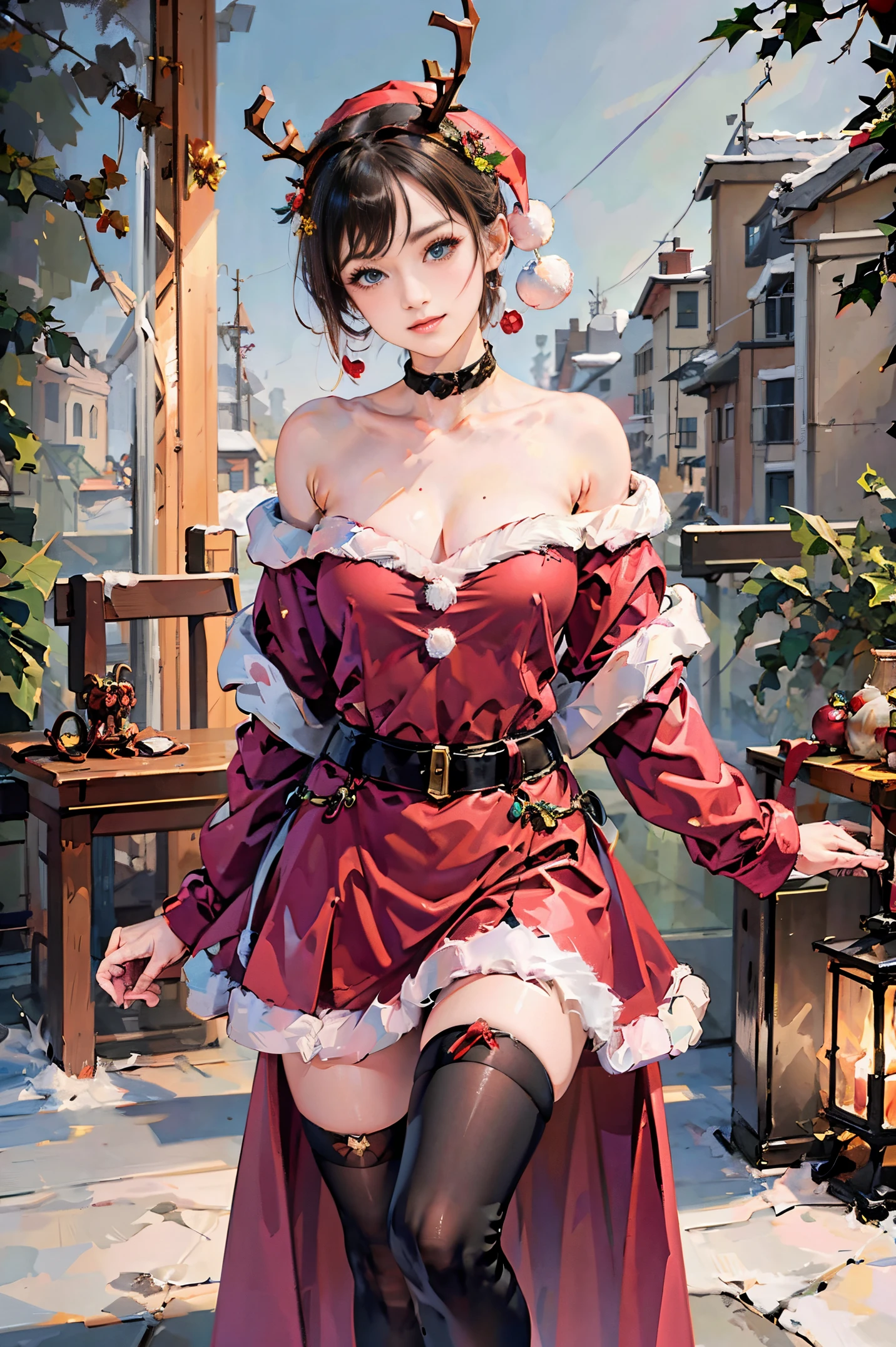 Christmas scene , Christmas costumes