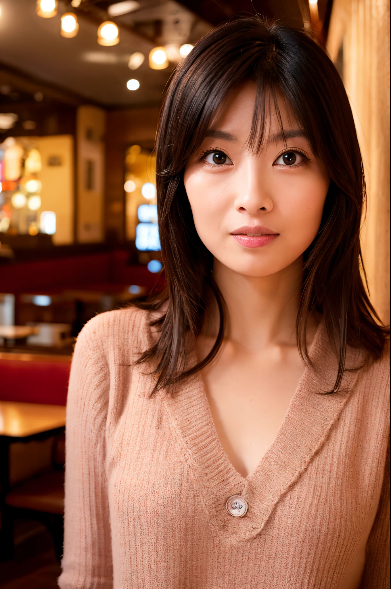 (High reality photograph, high resolusion, detailed face, detailed eyes) Skinny Japanese lady, 40 years old, cute face, various face expression, various hair style, skinny figure, small breasts, very thin waist, in a japanese room, wearing casual clothes