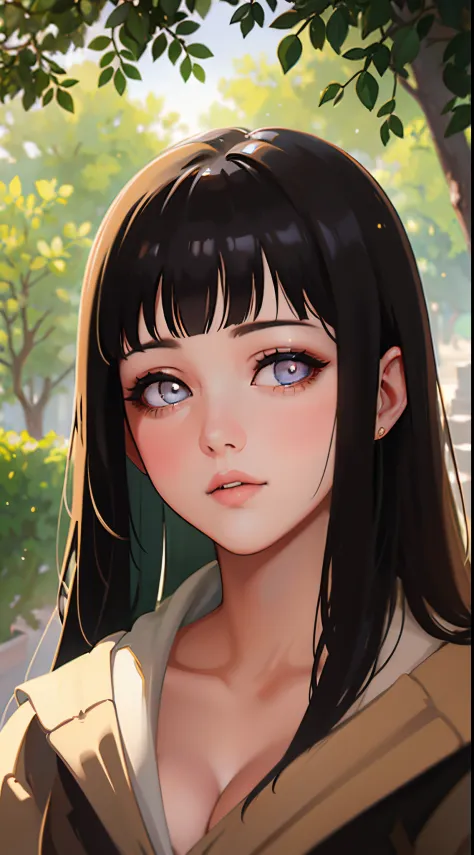 A girl with beautiful detailed eyes and lips, extremely detailed face and long eyelashes, in a garden, captured in a high-resolution portrait. The portrait is created using traditional oil painting techniques, resulting in a masterpiece with ultra-detailed...