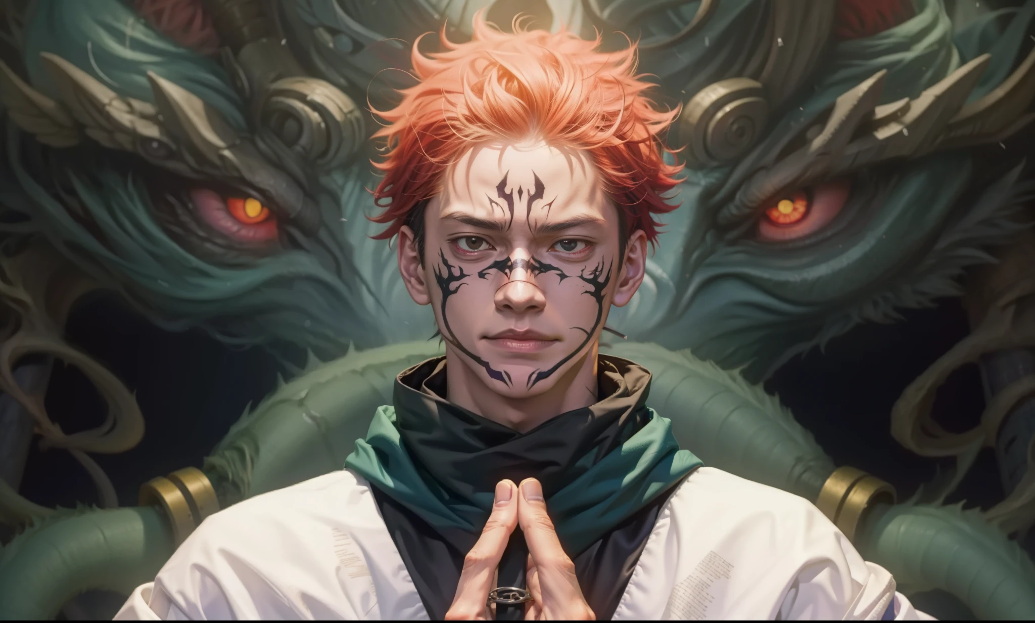 Sukuna de Jujutsu Kaisen.