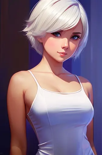 [by artgerm and wlop and ilya kuvshinov and rhads and loish and rossdraws] beautiful young woman in tight clothes, rusian short ...