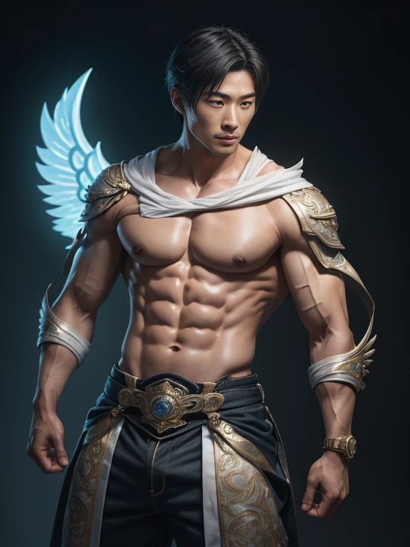 masseter membrane、well built、Asian male celebrity_put on eyes、(eBlue eyes)、Have a pair of huge open wings，largeeyes！largeeyes！Straight nose！largest wing root，(Have a pair of huge wings，There are white feathers on it)、35yo、Asian male celebrity、Xiao Zhan、chest muscle、sports student、cool guy、young、Brush cut、gay twinks、scantily clad、Brush cut！Nod and pull your head five times！！outdoor sports board！(高the detail8k)Dark skin！raise your eyes！open your eyes！ ((realistically)), Sexy white silk fabric！Raised sexy！[Dressed in white silk flowing fabric worn by sexy Romans！The cathedral has stained glass]! !!!dermis, [ short hair the detail, Shaved on both sides, silvery white ]!! ultra - detailed, Best quality, Strong light illumination, Focus sharp, theater audience, The upward lens is closer to the body, (( Lean Body Fat 15%，short hair the detail！ shave the sides short, silver whey health, My chest is hairy, bodyhair, , Showing shaggy’s armpits, shaggy legs, silber hair,)), Full body lesbian, muscular吉加查德, Super buff and cool, aged 40, shaggy, a screenshot by Adam Dario Keel, reddit, Photographic realism, , and face, artem, Bigchest, Upper part of the body, Fluffy, Muscle tissue, attractive male, shaggy body, Gigachard The Art of muscular Abnormality, New row added, Tanaka Ryu HD, fukaya yuichiro, Yoshifumi Ujima, Akikazu Mizuno, style of kentaro miura, Shen Until, shin-hanga, yoshida , Tanaka Ryu HD, New row added, fukaya yuichiro, Yoshifumi Ujima, Akikazu Mizuno, style of kentaro miura, Shen Until, shin-hanga, yoshida, hideo minaba, Chad handsome charming male，side ，Inspired by the realistic photos of Ludovit Fula, placed in a, sweaty abs, Well-defined abs, attractive body, flowers growing out of his body, [ silber hair ]!!, muscle men, tear drop, There are abs, muscle men tangled together, six-pack, [ defined abs ]!!, sexy muscular body, muscular躯干,Strong masculine characteristics,35yo，Tony Leung, :: sport, 32years old, masculine pose, David Gandhi, 35yo, male model, Sold for 50 years，Zhu Yilong, attractive male，Side Body("！, large bulge ":1.2),(dynamicposes:1.1), thigh tmasterpiece, Best quality, A high resolution, closeup portrait, malefocus, solofocus, of a man, Sold for 50 years, The erection、Ai Jia、low angle hairstyle, Grow a beard, weight loss，Stay healthy, My chest is hairy, bodyhair, , Raised sexy，Showing shaggy’s armpits, shaggy legs, little beard, model poses, Surprising composition, Front view, HighDynamicRange, Bad laughs， , Eight-pack abs, Abs hair，, raise your hands high, short hair the detail, Shaved on both sides, silvery white, Grow a beard, spark of light, Sexy big bulge！，There are small protrusions in the abdomen, the detail, Belly and hairy belly are complicated， 8K post-production，muscular性格, Strong masculine characteristics, muscle men pictures, Bulging muscles, muscle men, muscular大腿 ８ｋ 高the detail,light, hyper realisitc, 高the detail, Anatomically correct, ctextured skin,!high high quality,wide wide shot！Whole body best quality, A high resolution, tmasterpiece, Guy、muscular、short hair the detail、NSFW、Spacious size、Authentic texture、Upper part of the body、large bulge、、soles of feet、wastelands、training