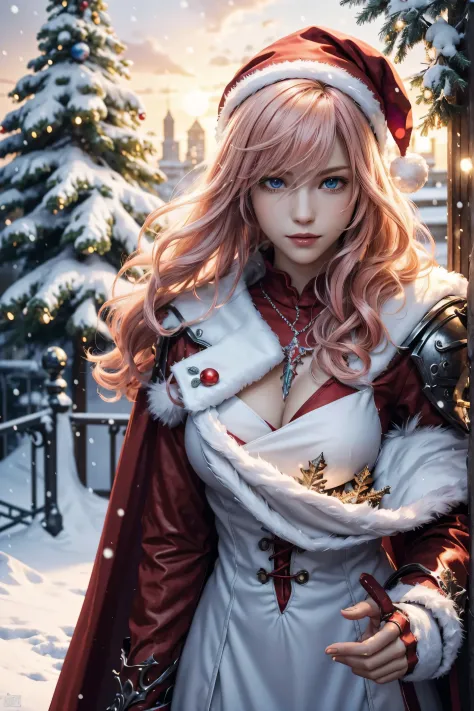 the best piece,artistically beautiful,lightning,final fantasy 13,ff1 pink blonde,medium hair,light permed hair,curly hair on one...