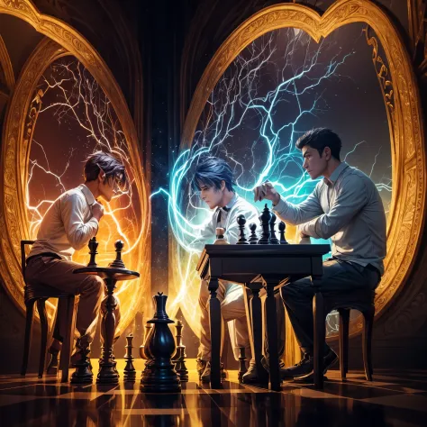 Here is a detailed prompt for a YouTube thumbnail image themed “Playing Chess with the Emotional Shadow”:

The thumbnail image i...