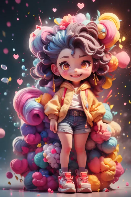 masterpiece,best quality,ultra-detailed,super detail,4k,8k,3d,1girl,smile,colorful,full body,paint splatter,particles,windy,hear...