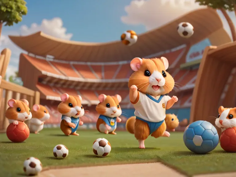 (hamsterサッカー),サッカーボールを追いかけるhamster,run,football uniform,football stadium background,​masterpiece,top-quality,fluffy hamsters,all...