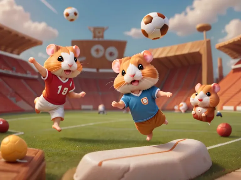 (hamsterサッカー),サッカーボールを追いかけるhamster,run,football uniform,football field background,​masterpiece,top-quality,fluffy hamsters,all d...