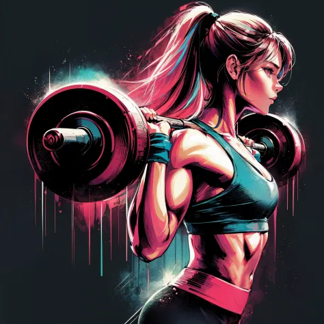 (Best Quality, masutepiece),ultra detailed photographic,1girl in, Female weightlifters ,Large breasts,nice legs,At the weightlifting venue,Detailed beautiful face,Beautiful eyes,detailed hairs,detailed  clothes,Detailed realistic skin,Cool,Dynamic Angle,
