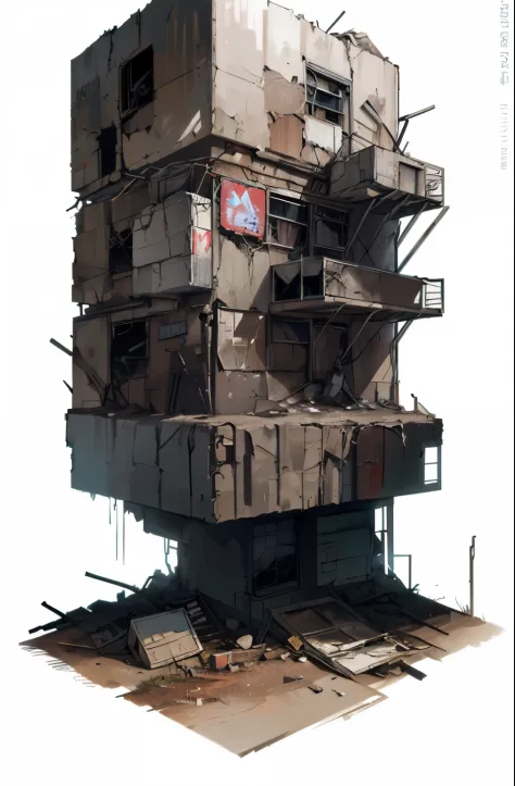 (tmasterpiece, hiquality, beste-Qualit), pixel, pixel арт, (NOhumans),(((whitebackground))), ((((building , generator in a post-apocalyptic wasteland world)))), ((bunker, headquarters, averi, machine, ((A lot of objects))