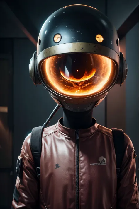 A Modern flat toon Crazy whit a Big ONE a Only Eye Robot and helmet Style, tongs in hands, Tv head, pinhead, camouflage PINK Rusty, Ambient in a meteorite crater super detailed, center, beautiful, soft lighting, focused on the character, 4K resolution, photorealistic rendering,