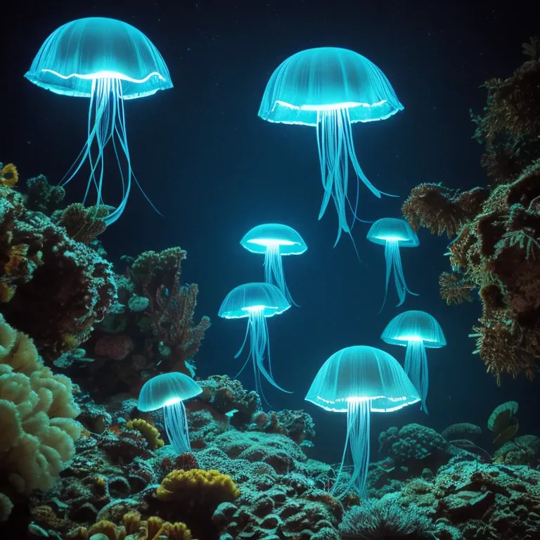 bioluminescent jellyfish