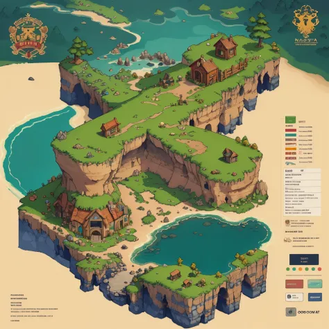 top quality, best quality, High-quality illustrations, masterpiece, mother2 map, town, load, car, pixel art, dots, Quarter View, Isometric View,