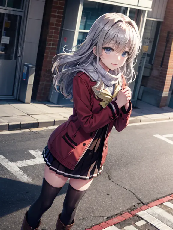 8k picture,best qualtiy，hight resolution、tomori、a park、standing、the extremely detailed cg unity 8k wallpapers、nao tomori、anime g...