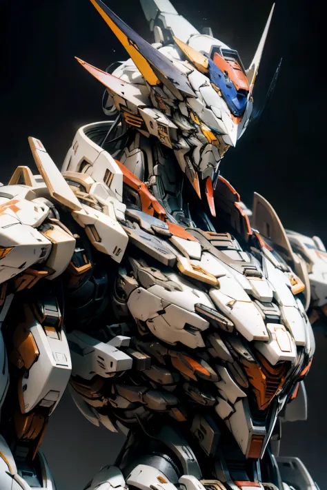 gundam barbatos, iron blooded orphans anime, detailed outlines, cell shaded, hi-tech katana, lupus rex, (best quality:1.2), ultra-detailed, realistic:1.37, HDR, studio lighting, vivid colors, portraits, sharp focus, physically-based rendering, professional...