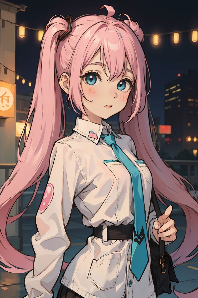 (best quality, masterpiece1.8), cutepainting,likely art, a girl with pink hair and blue eyes, pink twintail hair and cyan eyes, hatsune miku face, live2d virtual youtuber model, tiktok 4 k uhd image, 3d anime girl, anime girl desktop background, anime wallaper, ultra hd anime wallpaper, cyberpunk anime girl, trending anime artwork, anime trending artwork, hd anime wallaper